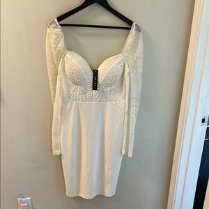 Entry Ivory Lace Detail Dress